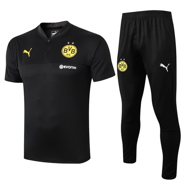 Replicas Polo Borussia Dortmund Conjunto Completo 2019/20 Negro Amarillo